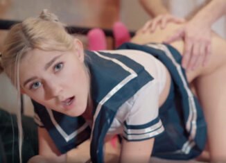 Kawaii Schoolgirl Gets Creampie and Facial Eva Elfie