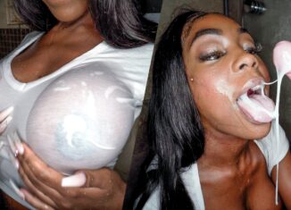 tori montana ebony amateur sucks big white cock for cum