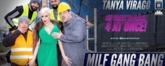 Hot Big Breasted Milf Tanya Virago is the center of a good hard Gang Bang