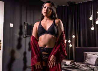 may thai asian seduction in lace lingerie