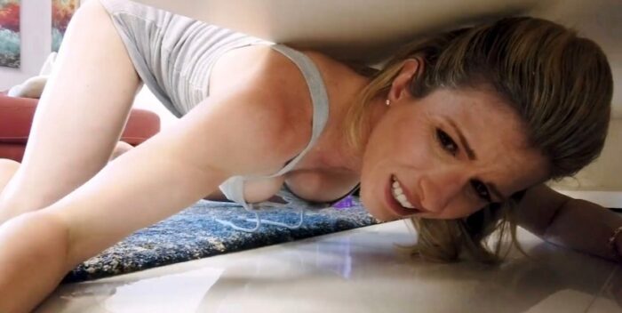 Hot Step Mom Fucked In The Ass While Stuck Under The Bed