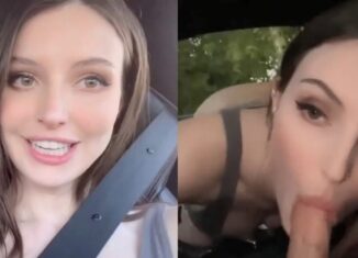 Dainty Wilder Blowjob Car Sextape