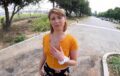 Farm Girl Ginger Grey Sucks In Public And Gets A Creampie