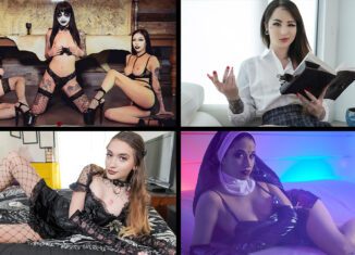 Alex Coal Jewelz Blu Harlowe Blue Val Steele Goth Girls Compilation