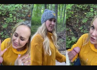 Brandi Love Blowjob in the Forest Sextape