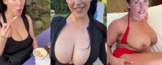 Angela White Beach Day