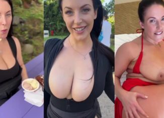 Angela White Beach Day