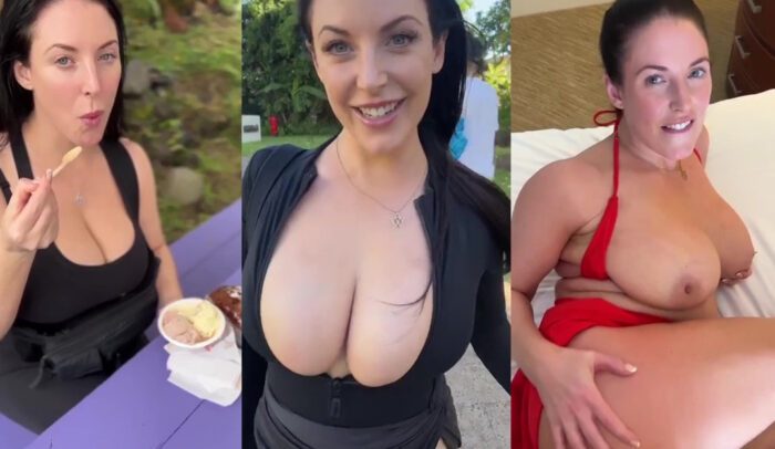 Angela White Beach Day