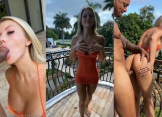 ScarlettKissesXO Balcony Sextape