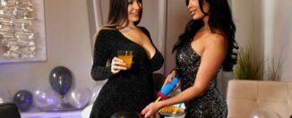 New Year Celebrations Part 1 Busty Babes Anissa Kate And Marica Chanelle Fill Every Hole With A Huge Black Strapon