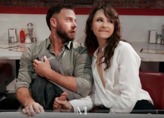 Liz Jordan Sneaking Around At The Diner