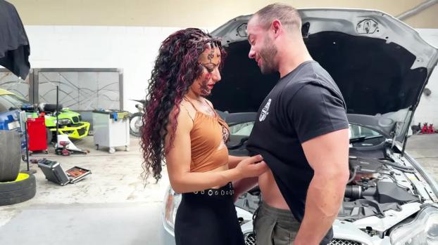 Melissa Melissa, sodomized in a garage