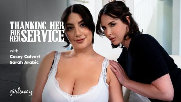 girlsway casey calvert sarah arabic thanking her for her service