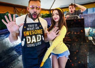 FamilyStrokes Serena Hill Ill Drain Your Cock Before the BBQ Serena Gets Marinated In Daddys White Sauce yourdailypornvideos