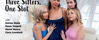 GirlsWay Dana Vespoli Hazel Moore Coco Lovelock Emma Rosie Three Sitters One Slot yourdailypornvideos
