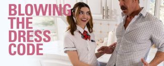 OnlyTeenBlowjobs Julia James Blowing The Dress Code